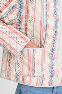 ICHI Livanta Pastel Striped Jacket