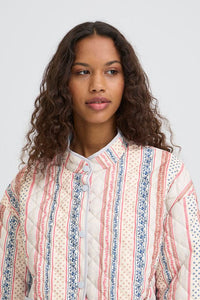 ICHI Livanta Pastel Striped Jacket