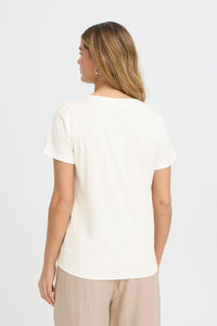 FRANSA Evani Cotton T-Shirt - Whisper White