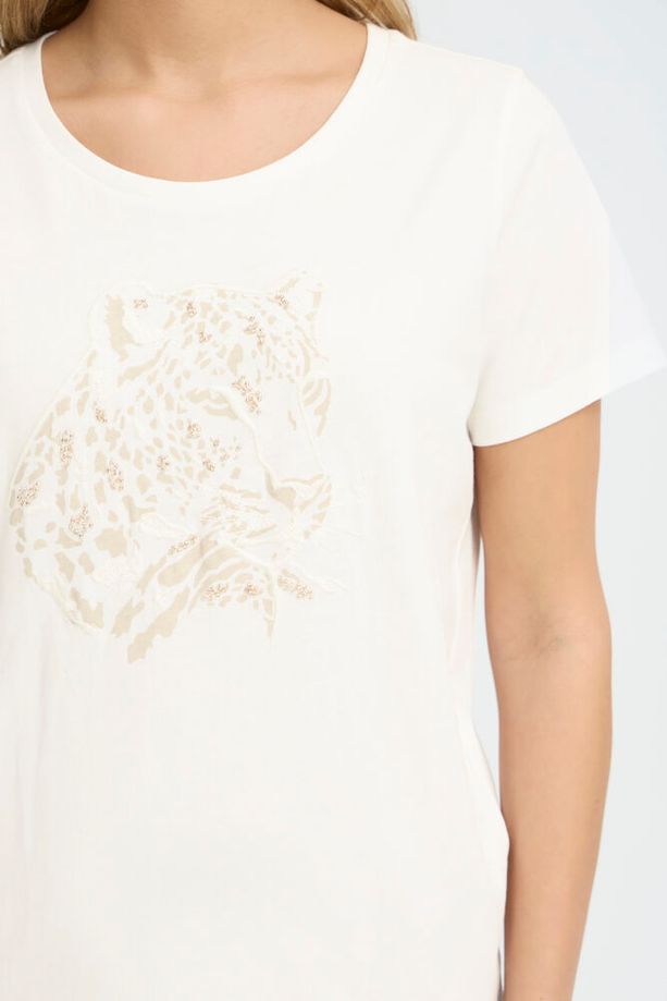 FRANSA Evani Cotton T-Shirt - Whisper White
