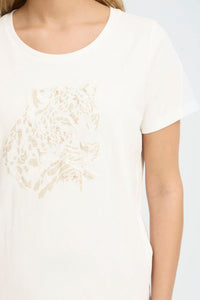 FRANSA Evani Cotton T-Shirt - Whisper White