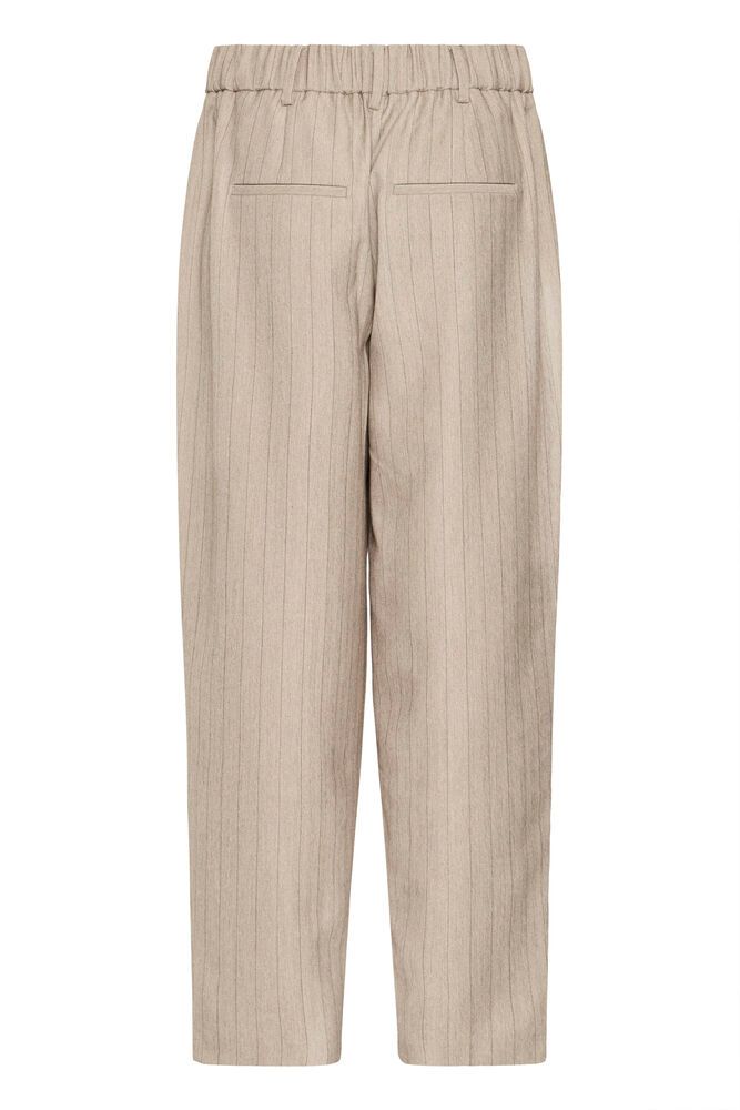 FRANSA Alex Carrot Leg Striped Pants - Taupe