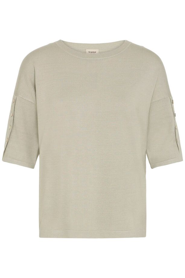 FRANSA Besmock 1/2 Sleeve Jumper - Sage