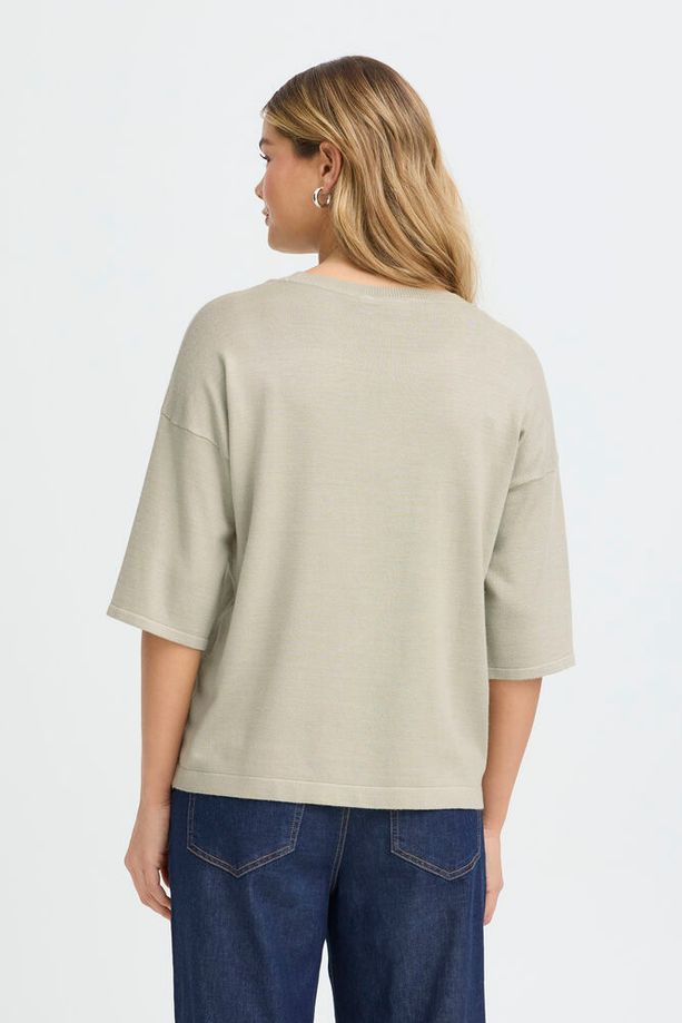 FRANSA Besmock 1/2 Sleeve Jumper - Sage