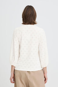 FRANSA Imira Floral Shirt - Ivory