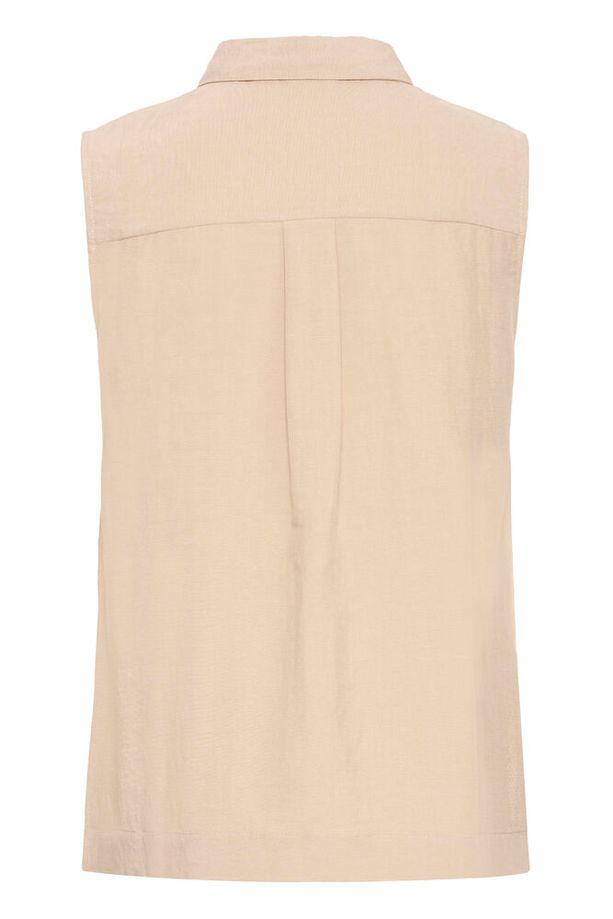 FRANSA Adah Sleeveless Shirt - Tan