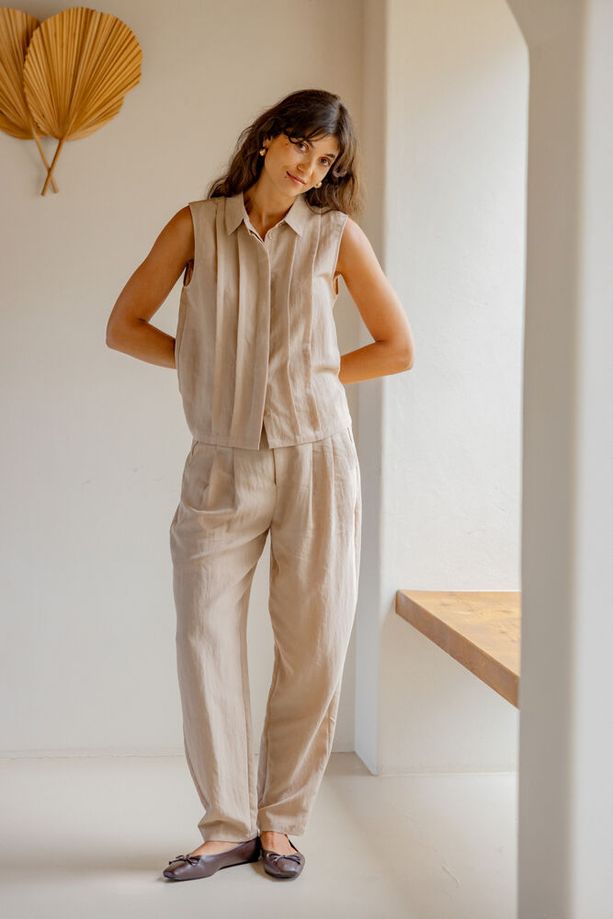 FRANSA Adah Pants - Tan