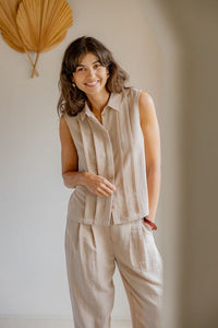 FRANSA Adah Pants - Tan