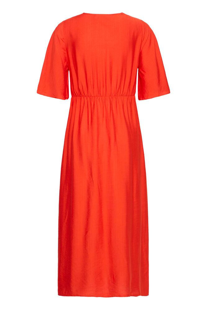 ICHI Imelda Midi Dress - Red
