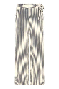 ICHI Marrakech Stripe Trousers - Navy