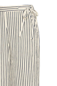 ICHI Marrakech Stripe Trousers - Navy