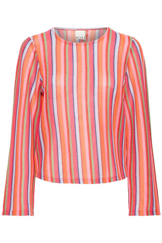 ICHI Libella Long Sleeve Top - Stripe