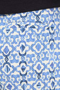 ICHI Kate Print Trousers - Blue