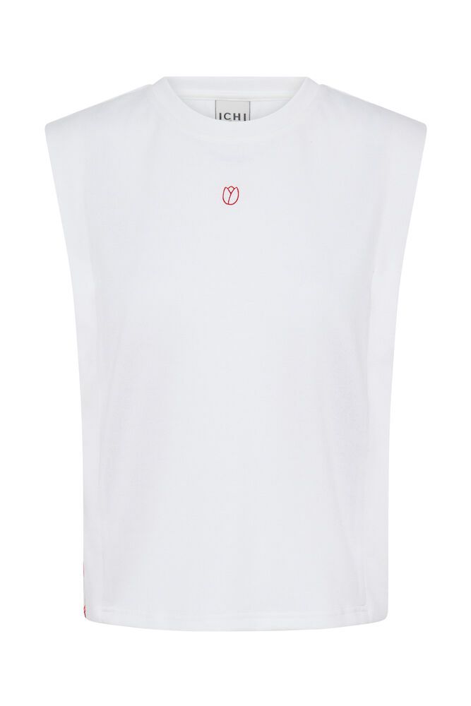 ICHI Libella Sleeveless Top - White