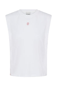 ICHI Libella Sleeveless Top - White