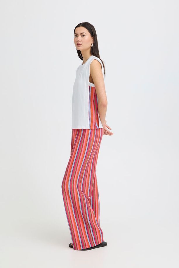 ICHI Libella Sleeveless Top - White