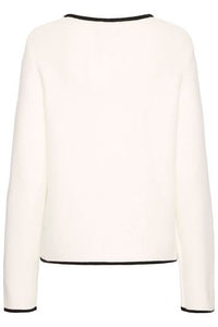 ICHI Briac Cardigan - Cream