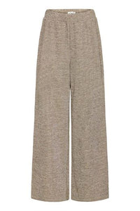 ICHI Danice Wide Leg Trousers - Gold