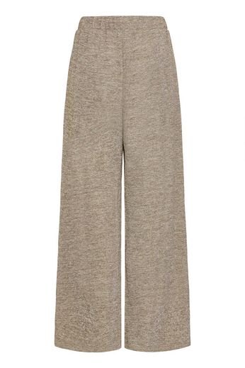 ICHI Danice Wide Leg Trousers - Gold