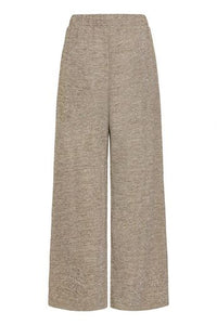 ICHI Danice Wide Leg Trousers - Gold