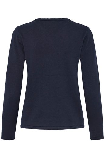 ICHI O-Neck Jumper - Navy