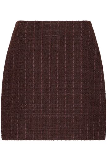 FRANSA Odette Woven Skirt - Fudge Red