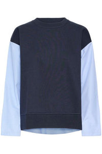 ICHI Palona Sweatshirt - Navy