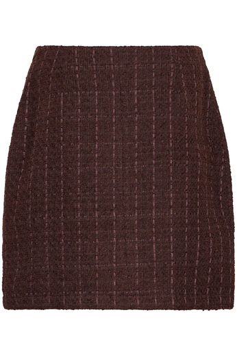 FRANSA Odette Woven Skirt - Fudge Red