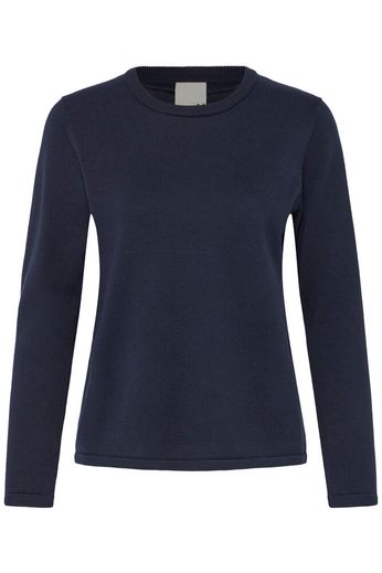 ICHI O-Neck Jumper - Navy