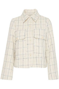 FRANSA Chani Woven Jacket - Cream