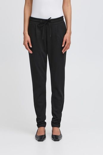 ICHI Kate Regular Lenght Trousers - Black