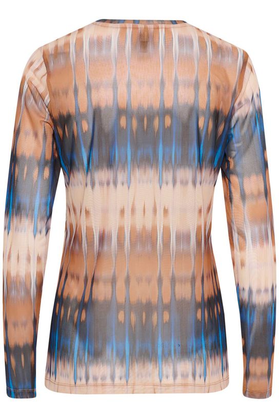 CULTURE Melida Print Transparent Top
