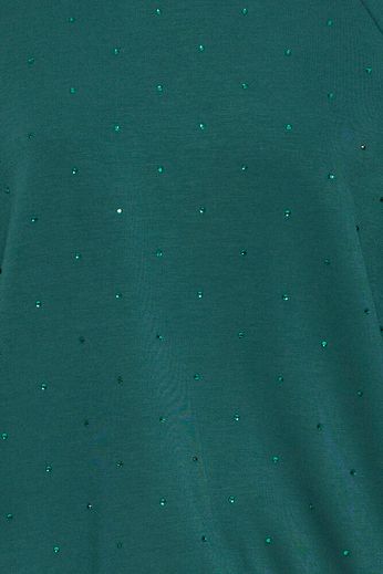 ICHI Amais Embellished Sweatshirt - Green