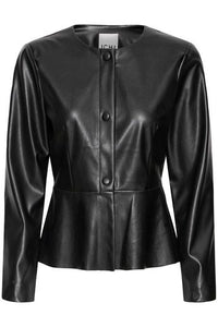ICHI Zoma Coated Jacket - Black