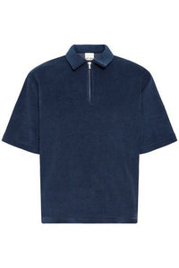 ICHI Kate Corduroy Top - Navy