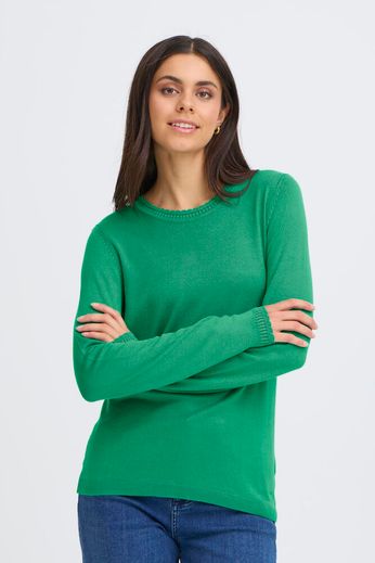 FRANSA Long Sleeve Jumper - Green