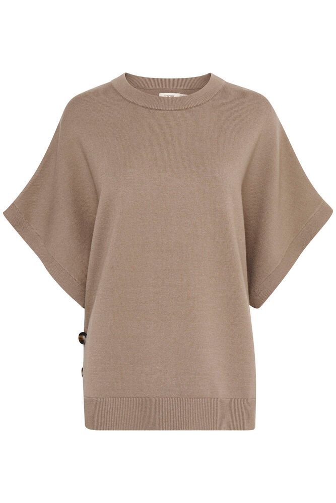 FRANSA Sally Side Button Top - Natural