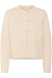 CULTURE Holiday Bow Cardigan - Cream