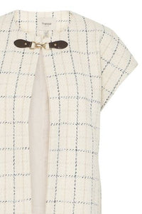FRANSA Chani Woven Waistcoat - Cream