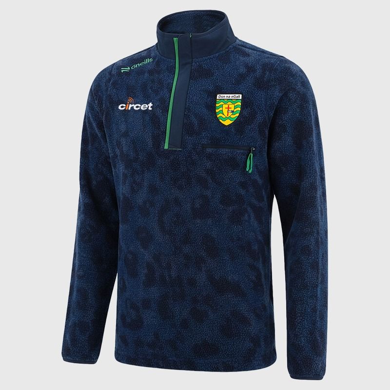 O'NEILLS Donegal GAA Kids' Imperium Sherpa Half Zip Fleece Top - Navy