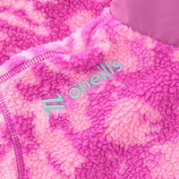O'NEILLS Donegal GAA Kids' Imperium Sherpa Half Zip Fleece Top - Rose