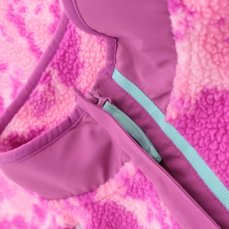 O'NEILLS Donegal GAA Kids' Imperium Sherpa Half Zip Fleece Top - Rose