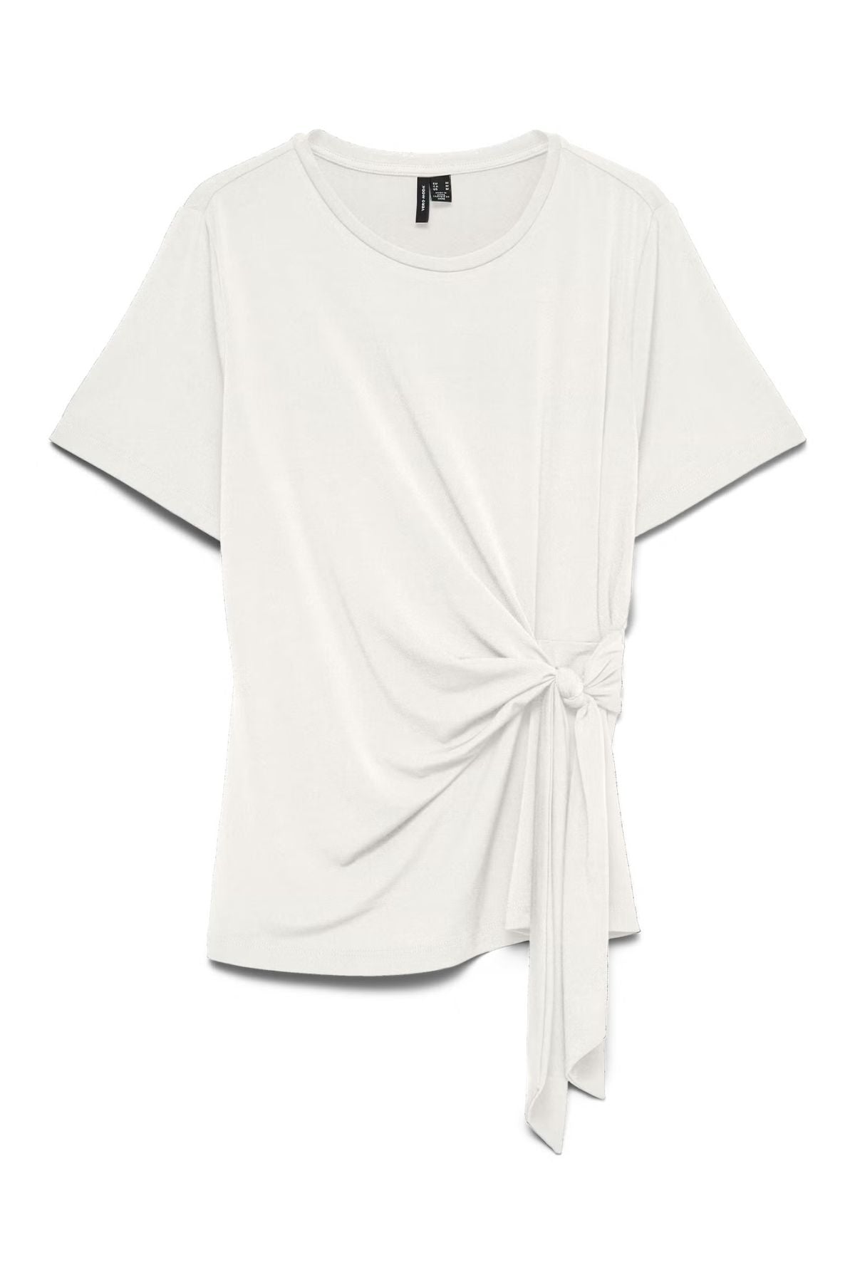 VERO MODA Jill Side Tie T-Shirt - White