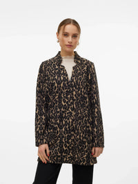 VERO MODA Katherine Brushed Jacket - Leopard