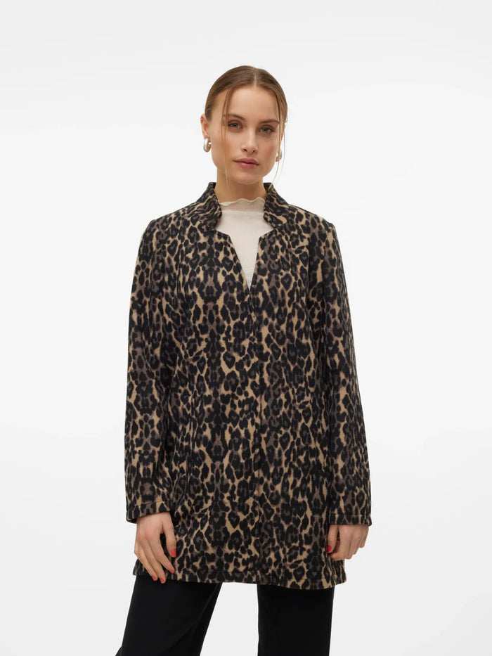 VERO MODA Katherine Brushed Jacket - Leopard