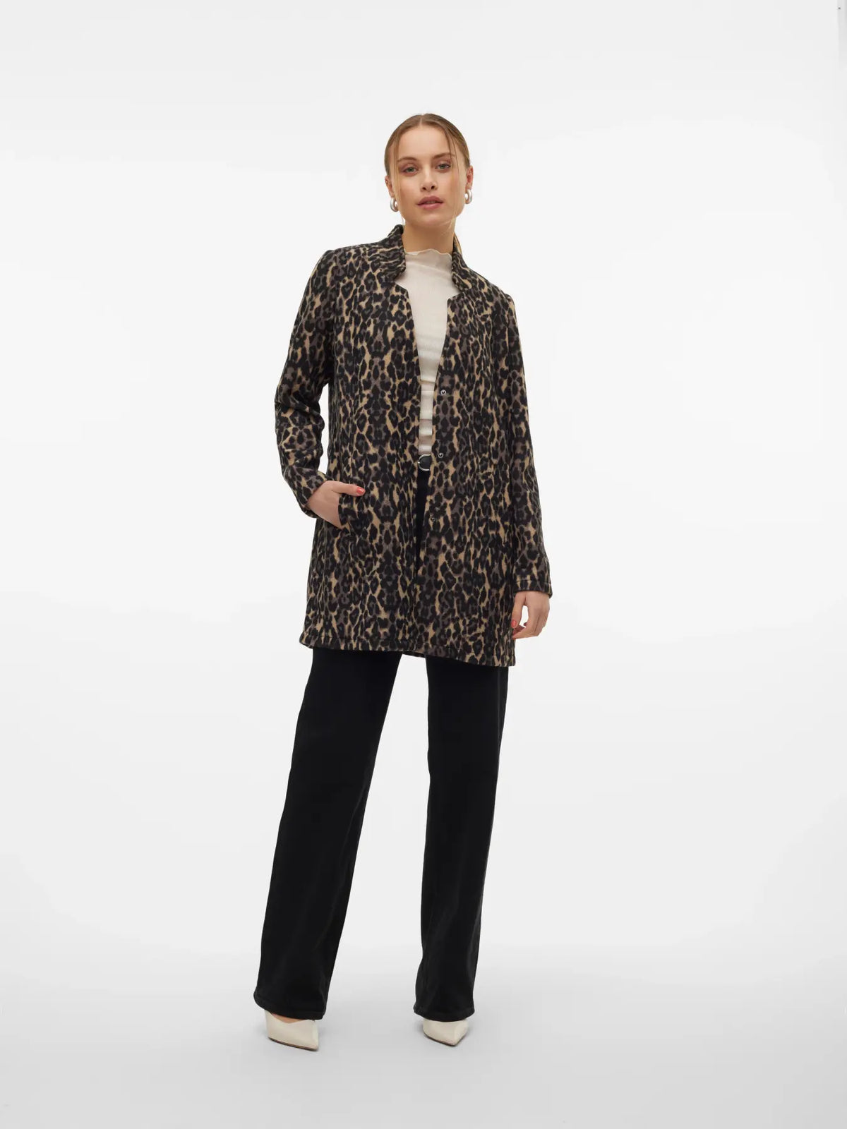 VERO MODA Katherine Brushed Jacket - Leopard