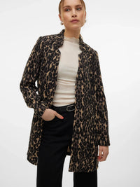 VERO MODA Katherine Brushed Jacket - Leopard