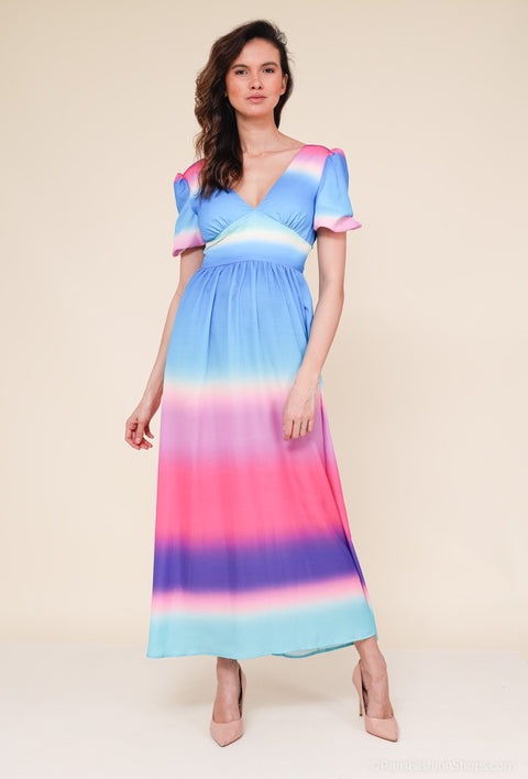 COPE CLOTHING : Printed Dress - Multi