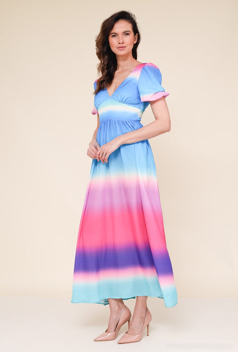 COPE CLOTHING : Printed Dress - Multi