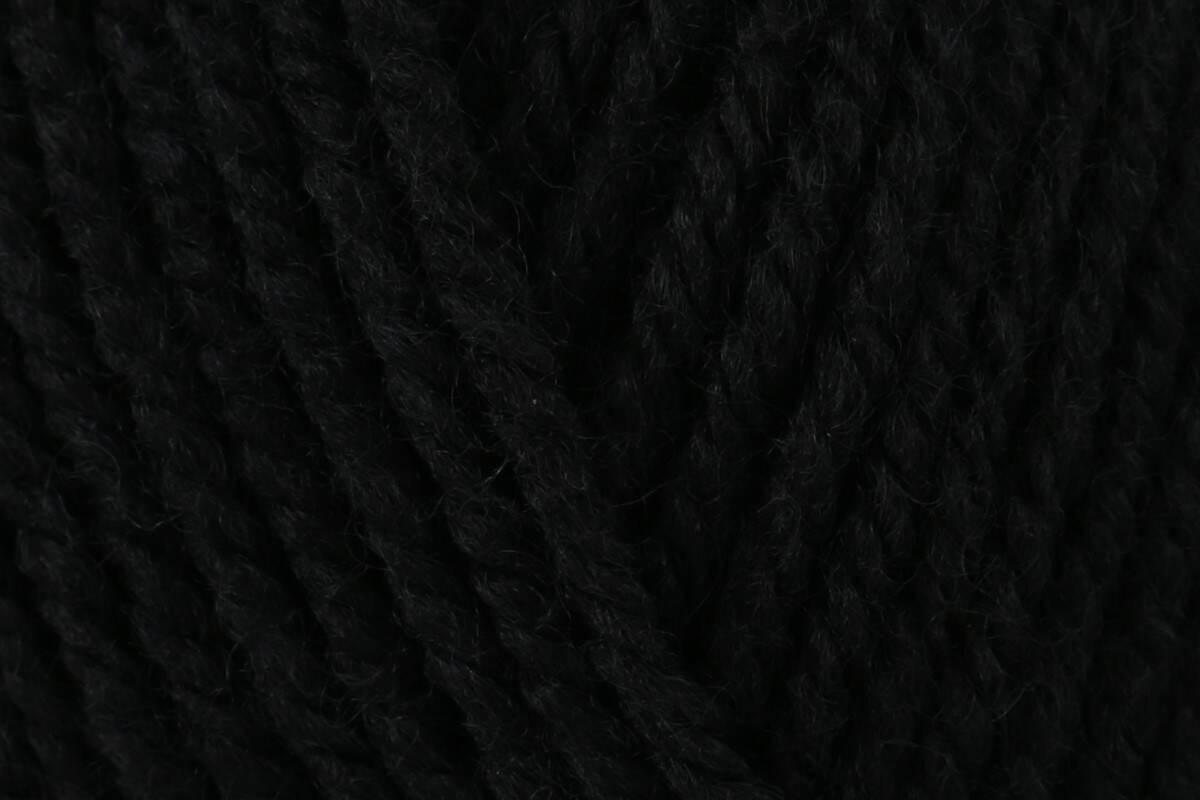 KING COLE Fashion Aran Yarn - Black - 400g